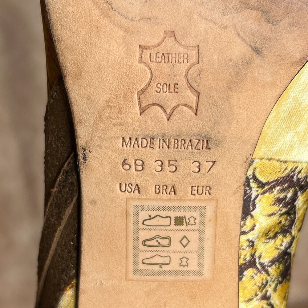 Aldo Multicolor Patchwork Pointed Toe Stiletto Ro… - image 5